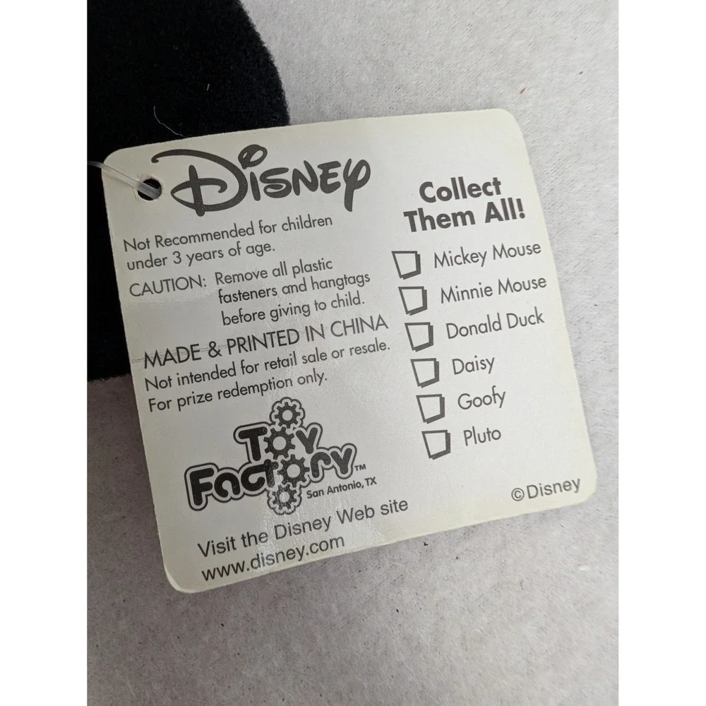 Disney Mickey Mouse Pirate Plush Toy Factory Red Bandana Eye Patch Small